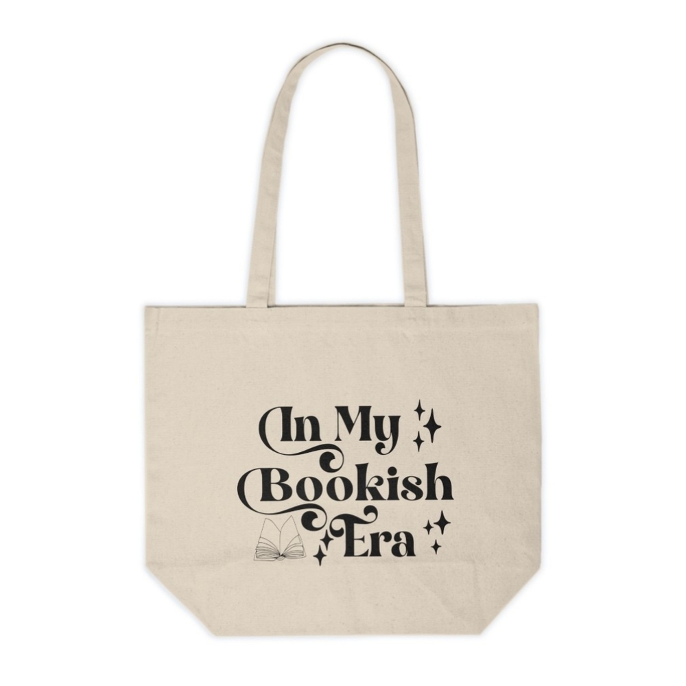 In My Bookish Era Custom Canvas Tote Bag